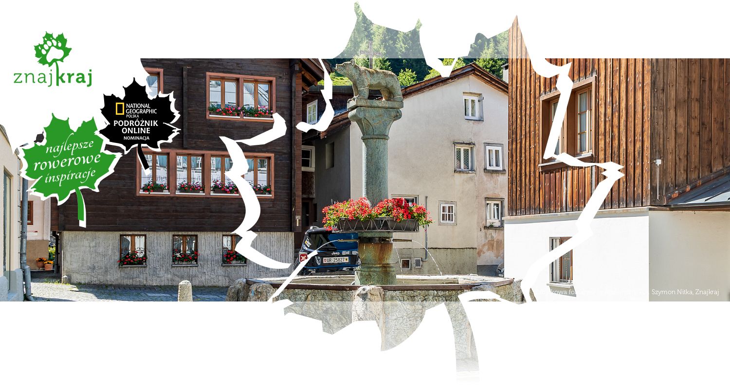 Zabytkowa fontanna w Andermatt