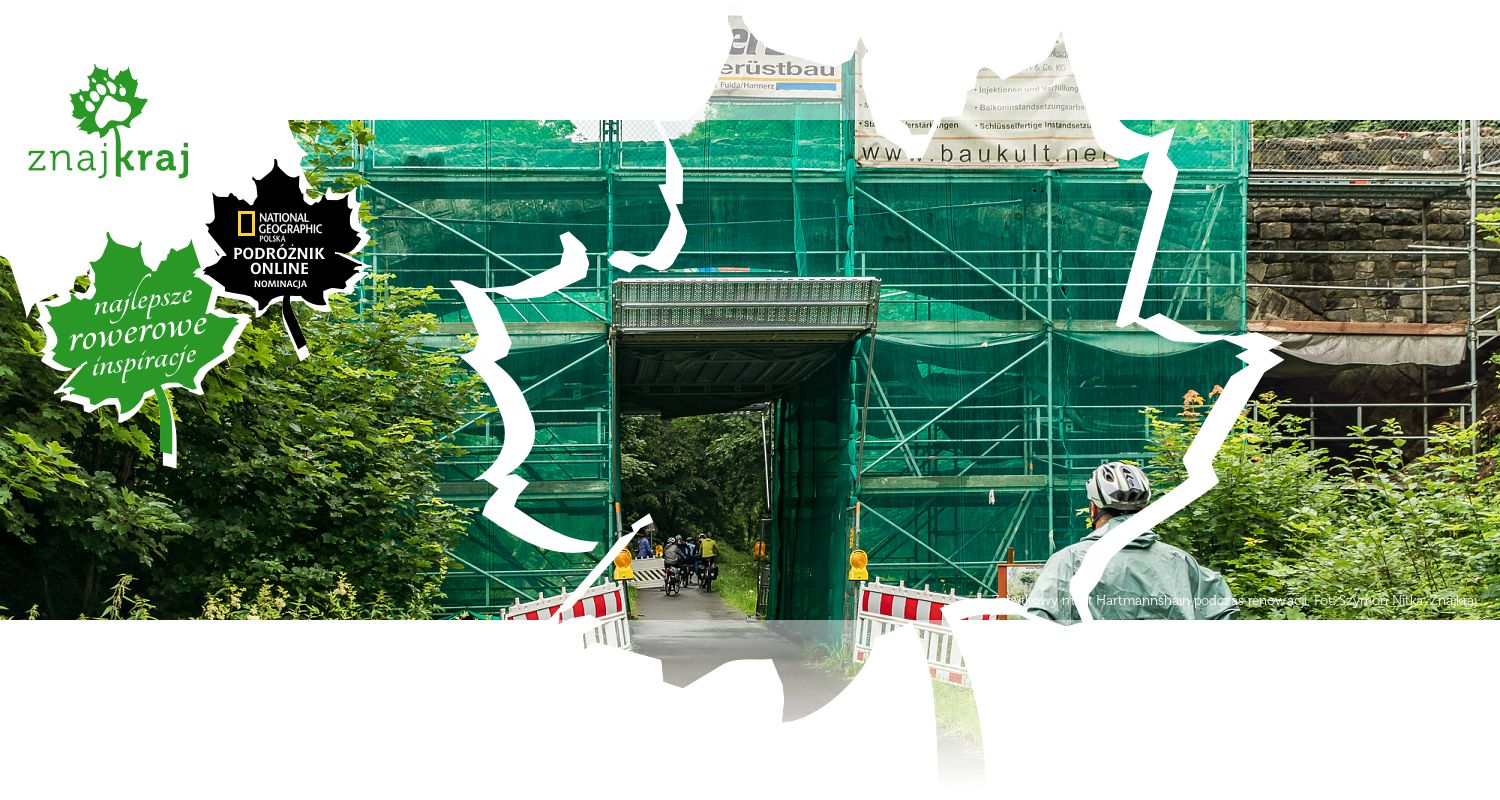 Zabytkowy most Hartmannshain podczas renowacji
