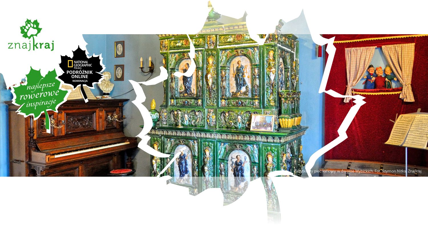 Zabytkowy piec kaflowy w dworze Wybickich