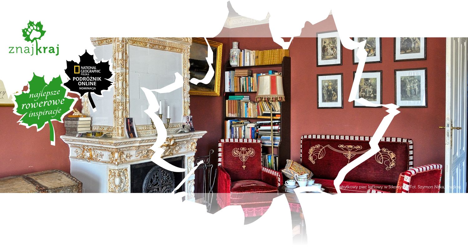 Zabytkowy piec kaflowy w Sikorzynie