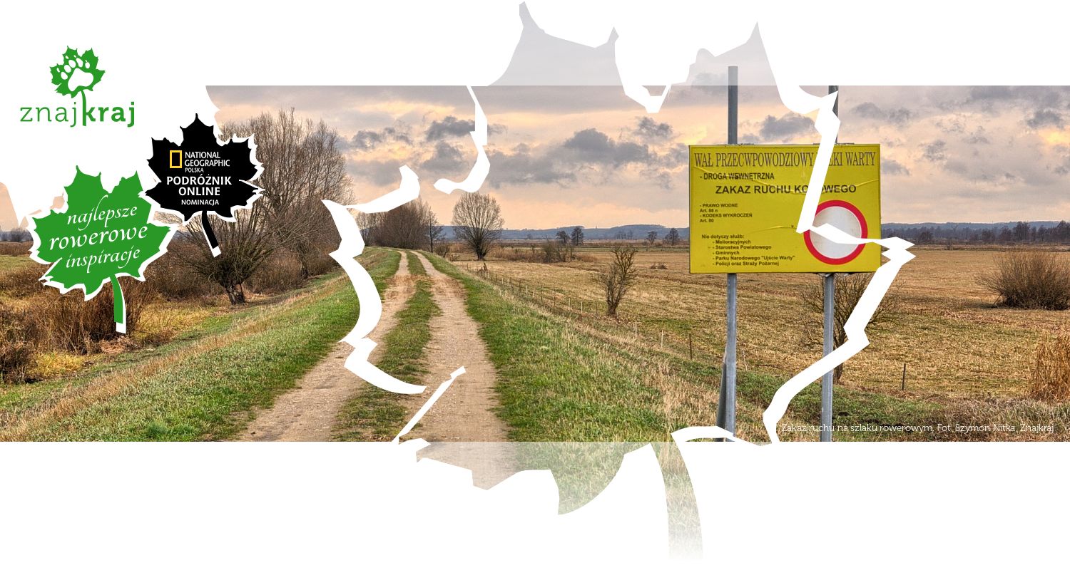 Zakaz ruchu na szlaku rowerowym