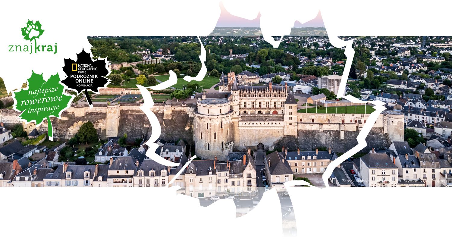 Zamek Amboise z lotu ptaka