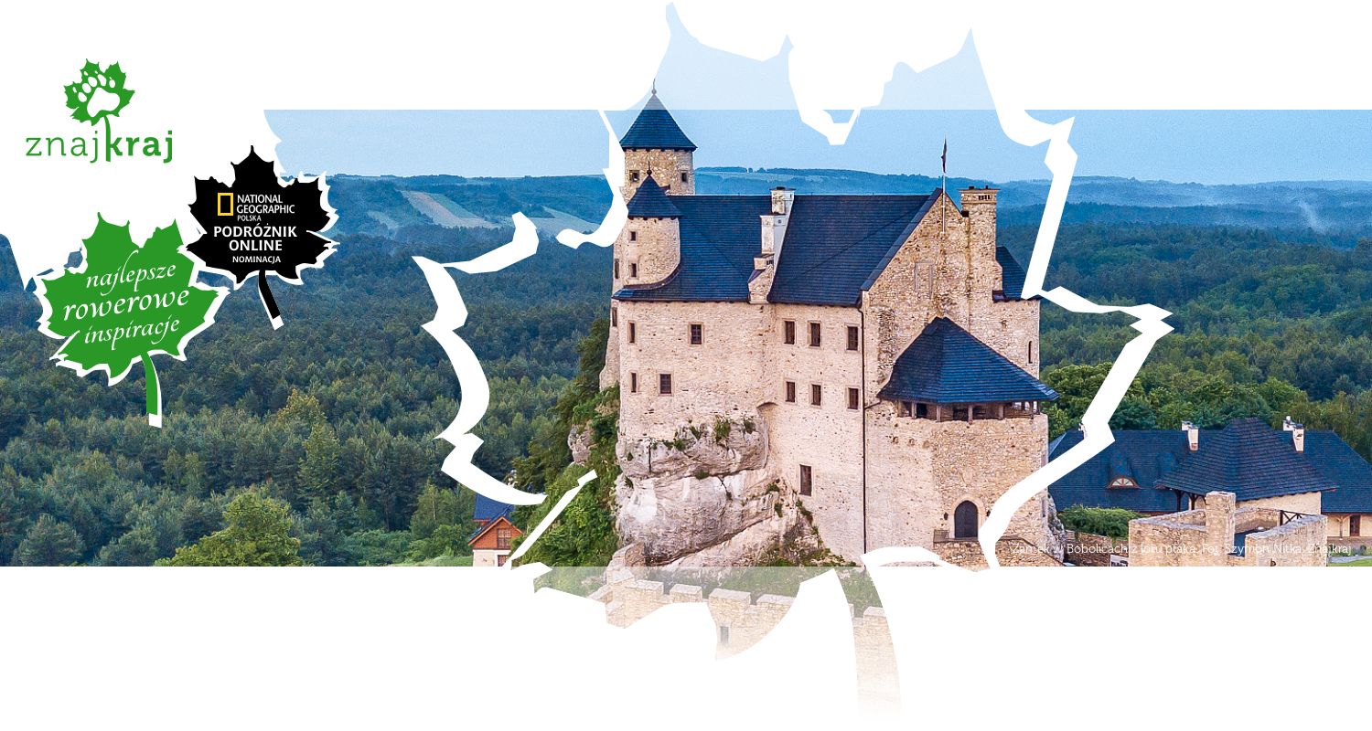 Zamek w Bobolicach z lotu ptaka