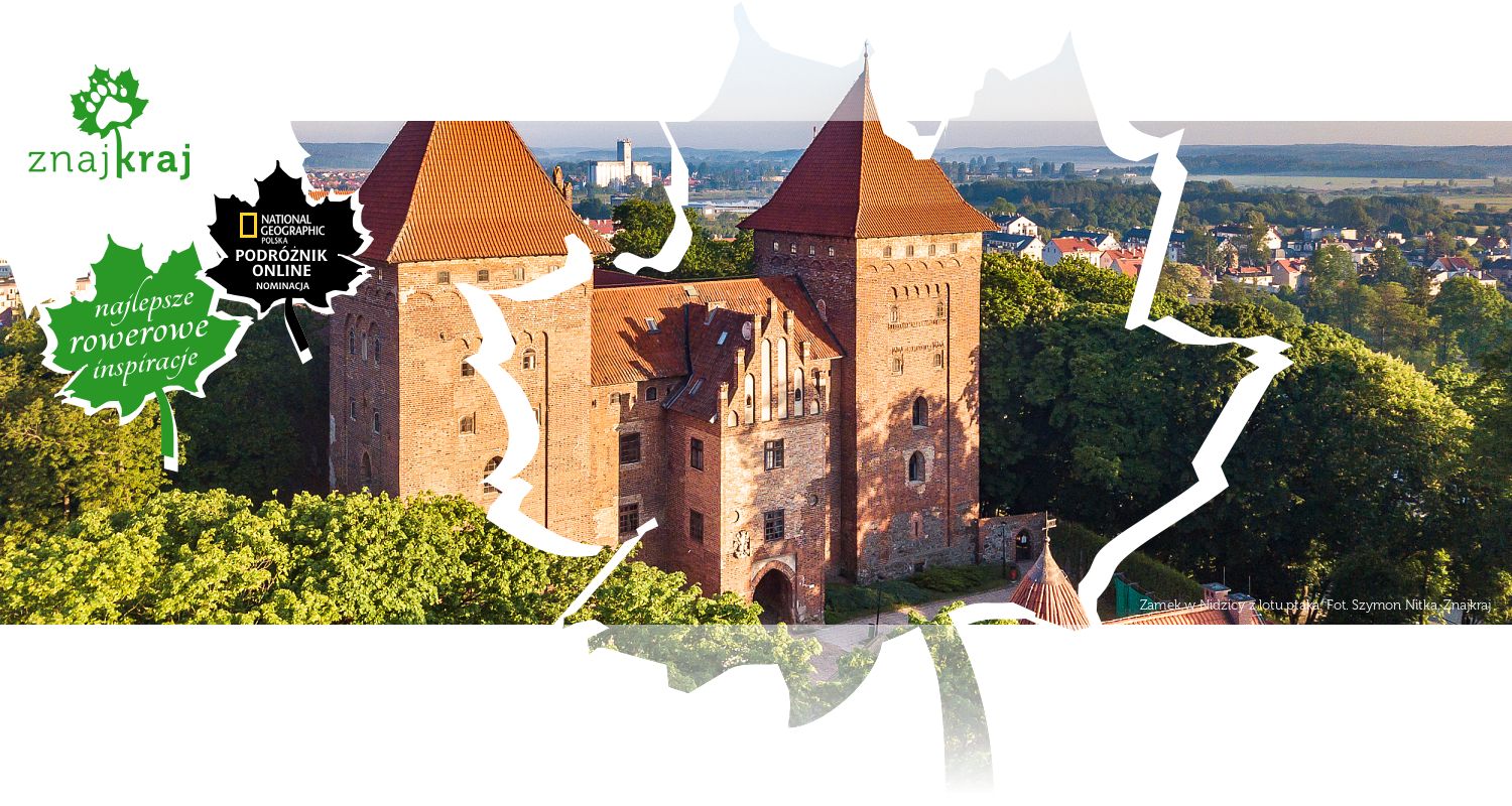 Zamek w Nidzicy z lotu ptaka