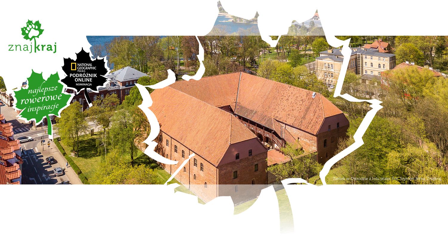 Zamek w Ostródzie z lotu ptaka