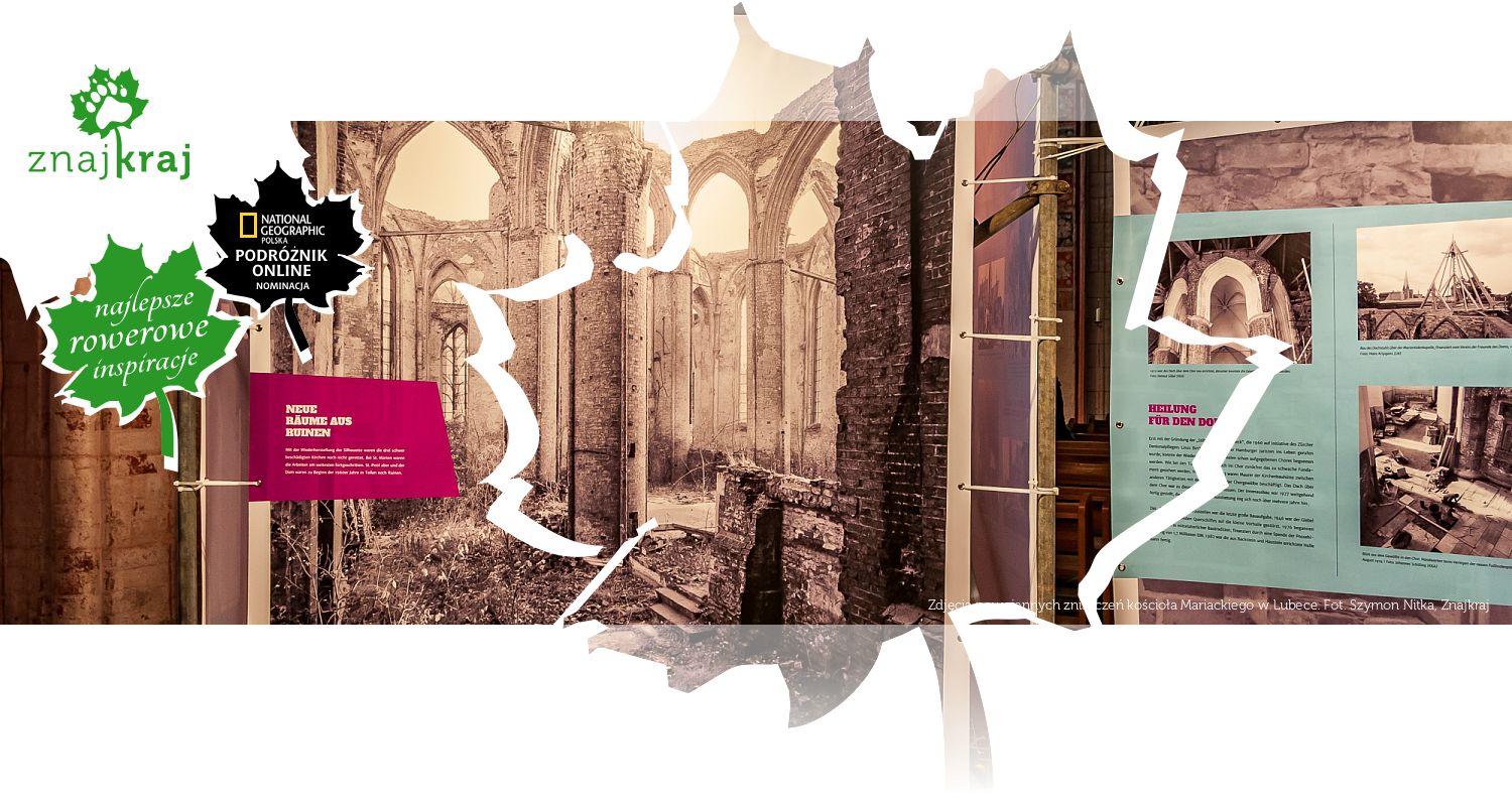 Zdjęcia powojennych zniszczeń kościoła Mariackiego w Lubece
