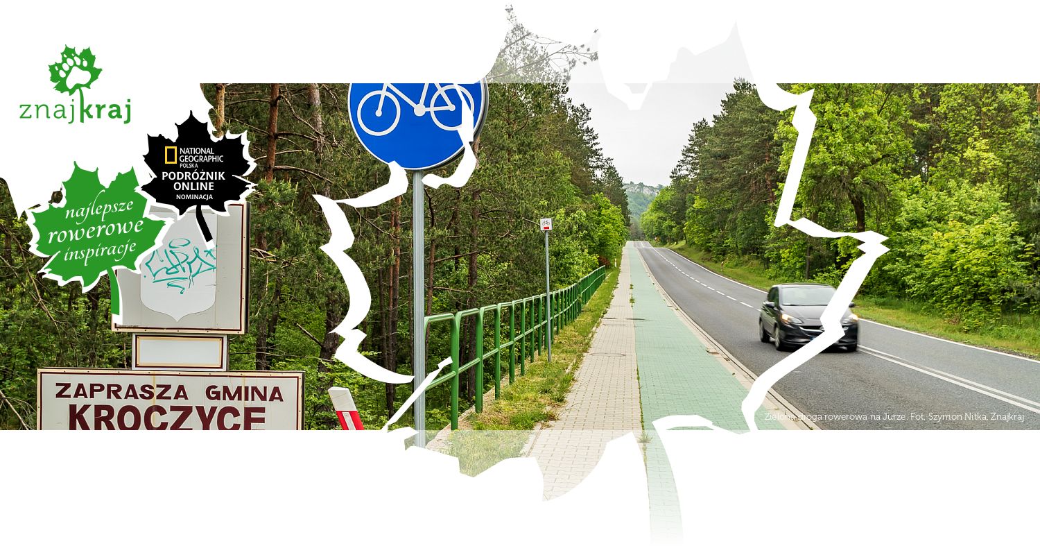 Zielona droga rowerowa na Jurze