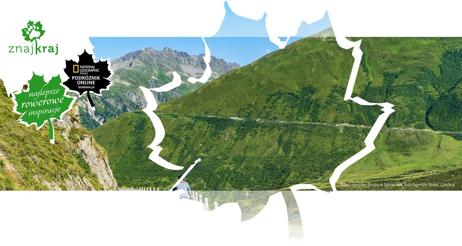 Zjazd alpejską drogą w Szwajcarii