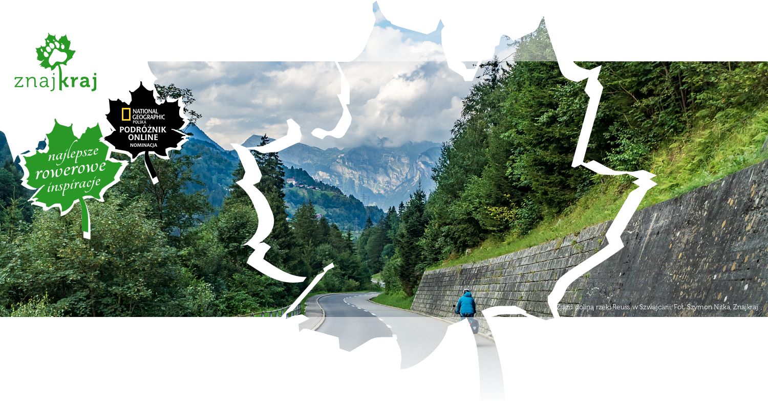 Zjazd doliną rzeki Reuss w Szwajcarii