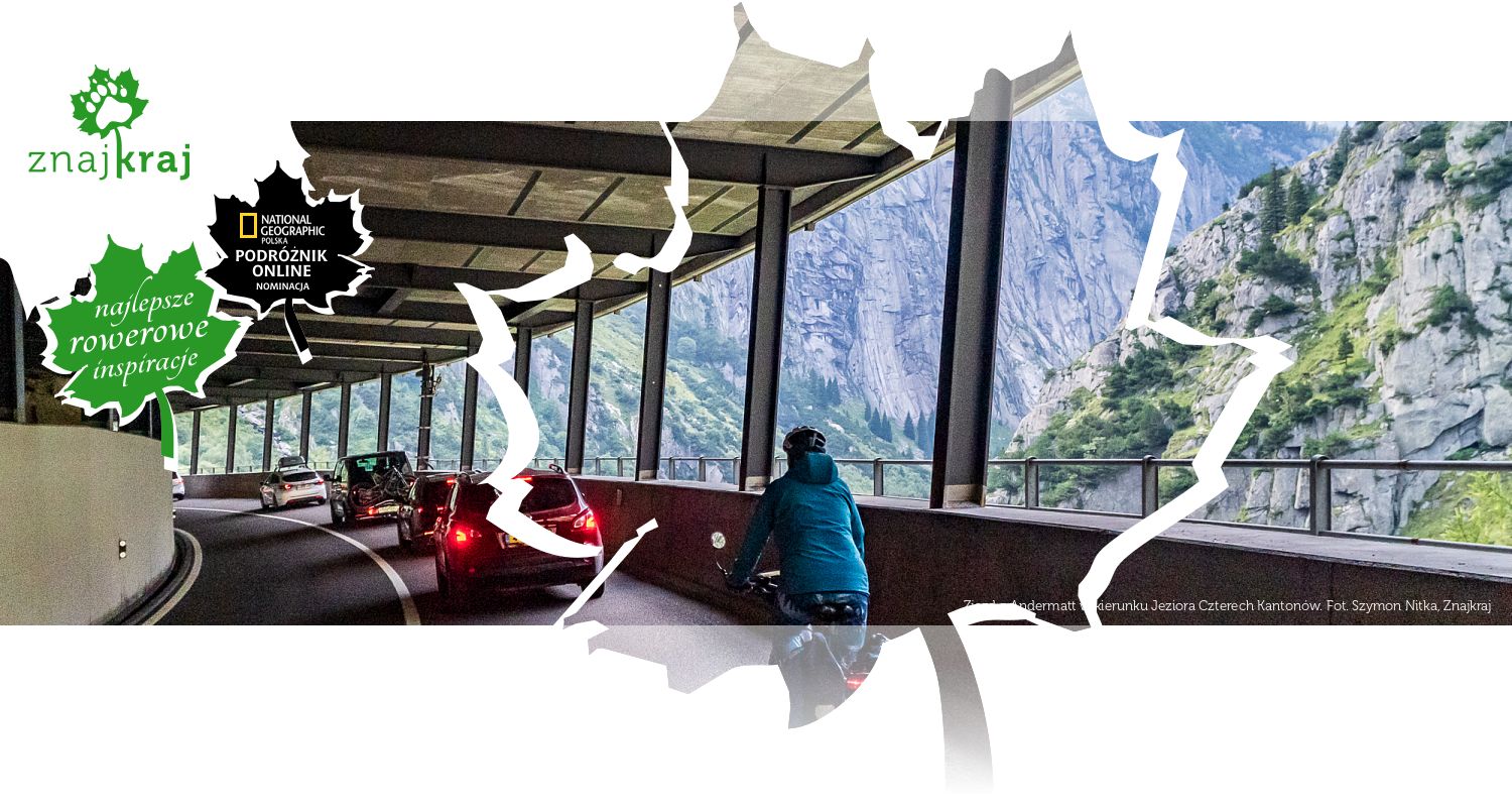 Zjazd z Andermatt w kierunku Jeziora Czterech Kantonów