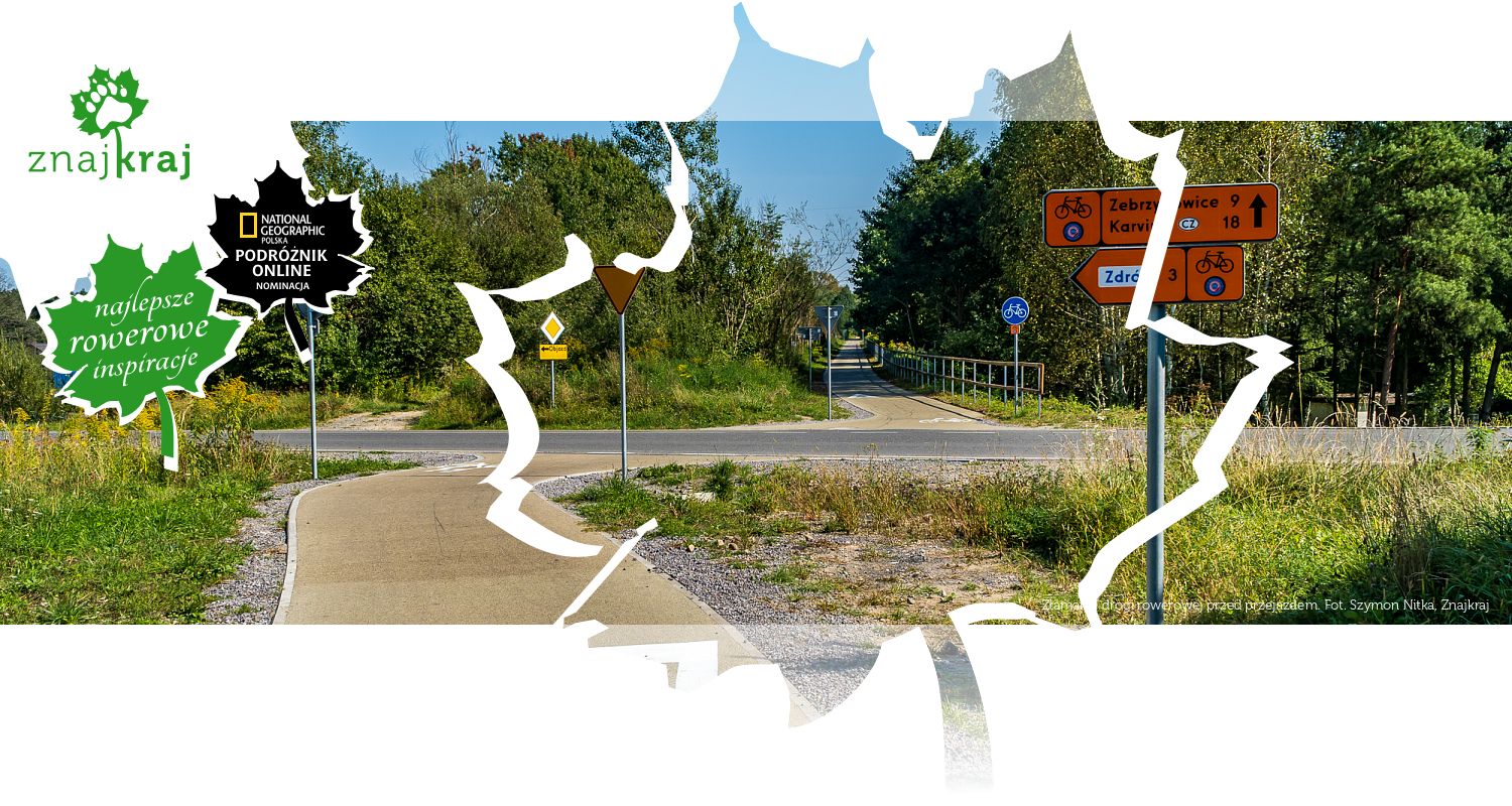 Złamanie drogi rowerowej przed przejazdem