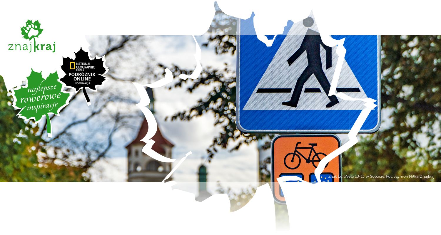 Znak EuroVelo 10-13 w Sopocie