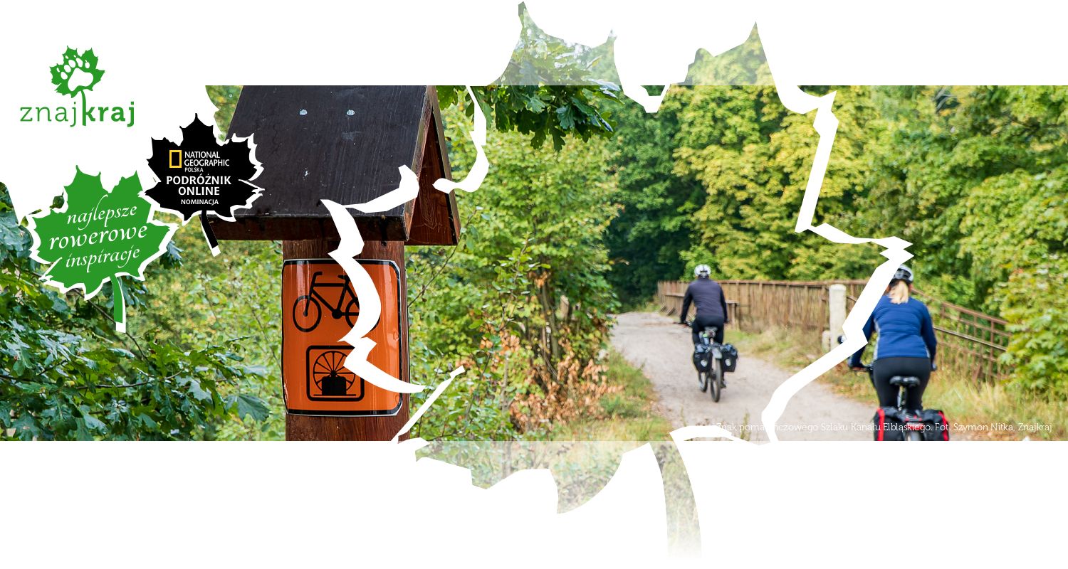 Znak pomarańczowego Szlaku Kanału Elbląskiego