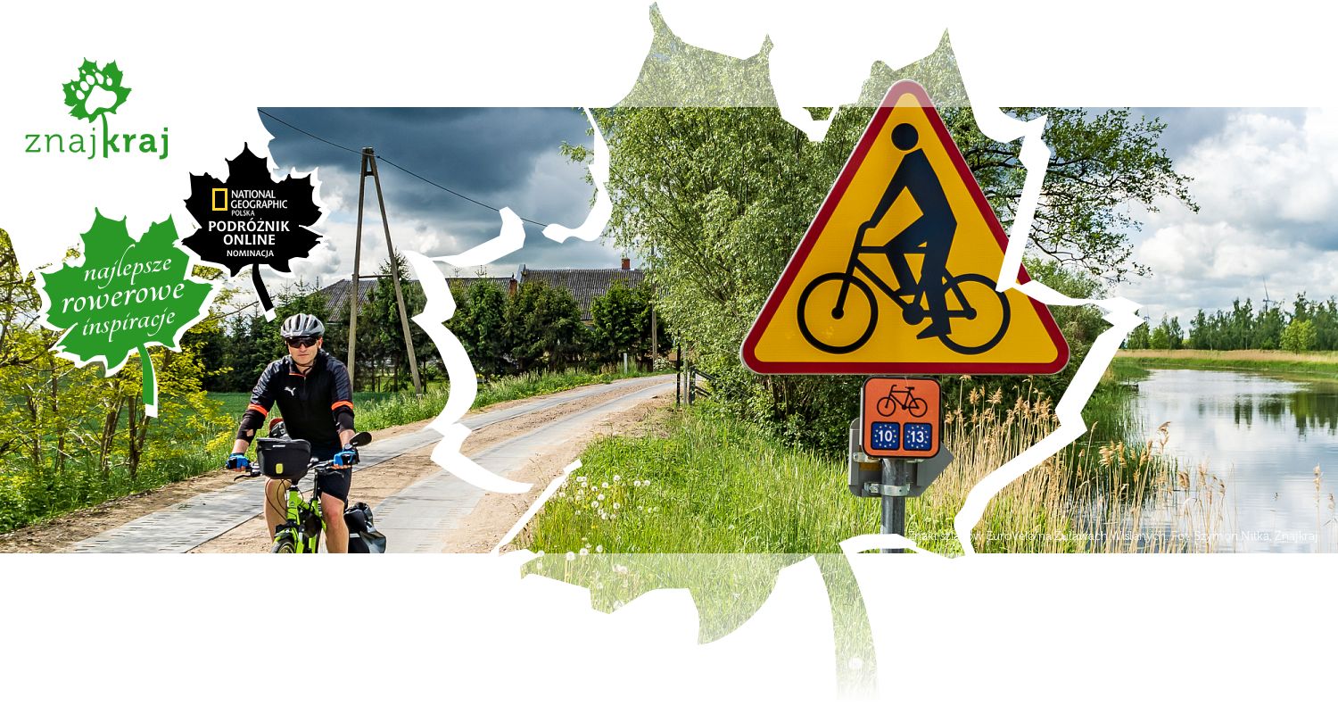 Znaki szlaków EuroVelo na Żuławach Wiślanych