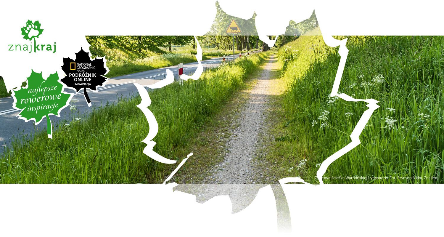 Żwirowa ścieżka Warmińskiej Łynostrady