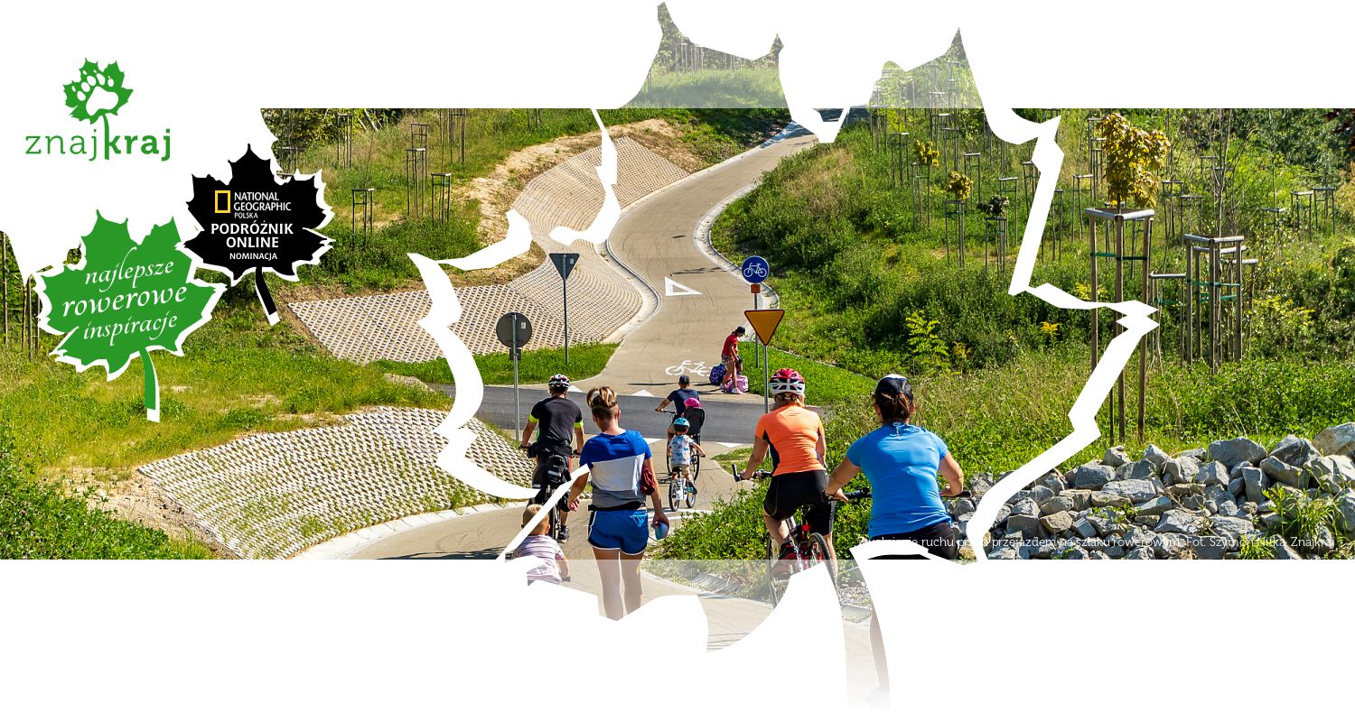 Zwolnienie ruchu przed przejazdem na szlaku rowerowym