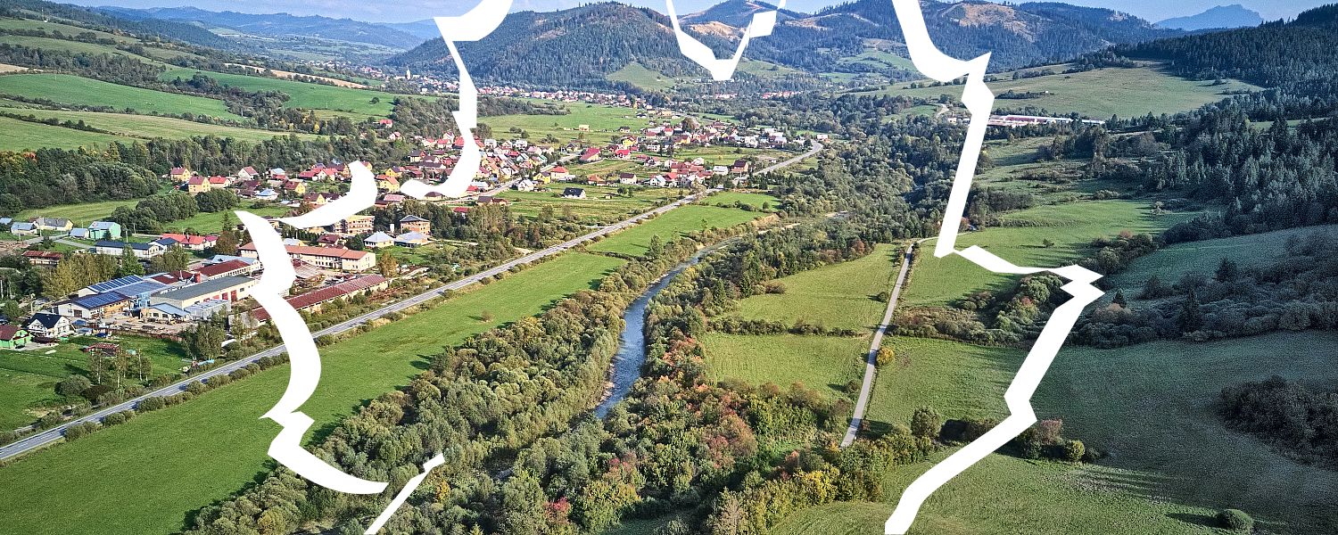 Droga rowerowa nad Bystrzycą na Słowacji