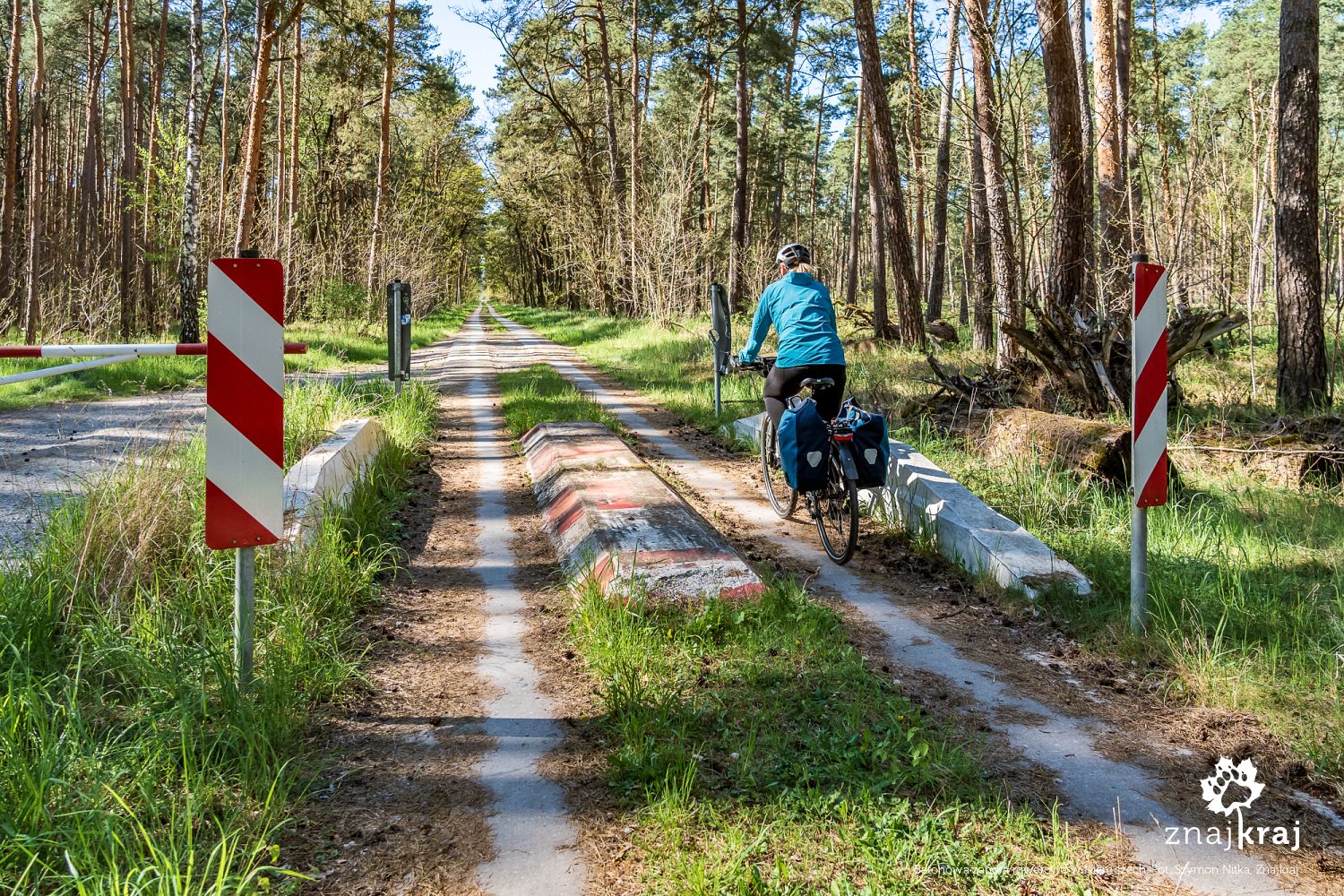 Betonowa zapora rowerowa w Niemczech