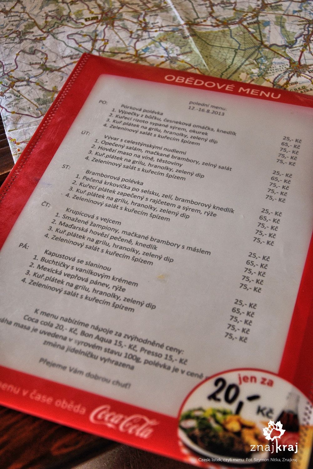 Czeski listek, czyli menu Czeski listek, czyli menu