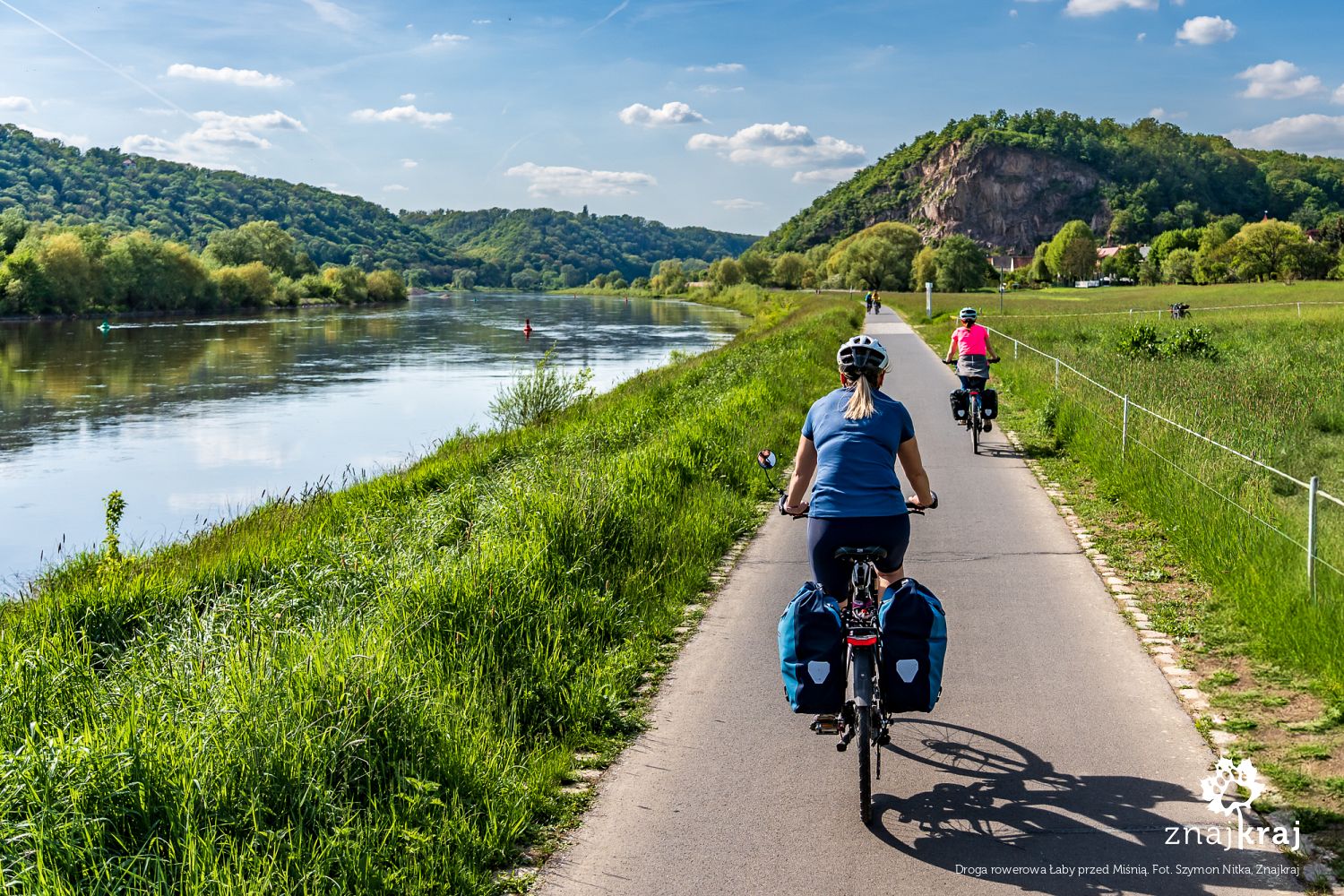 Droga rowerowa Łaby przed Miśnią