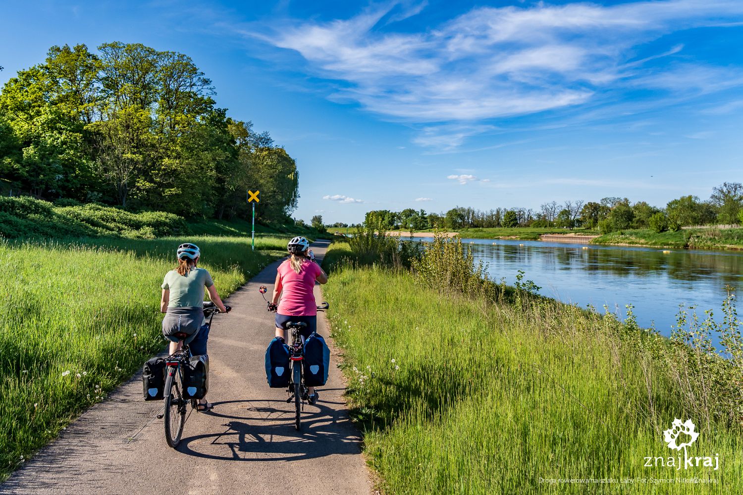 Droga rowerowa na szlaku Łaby