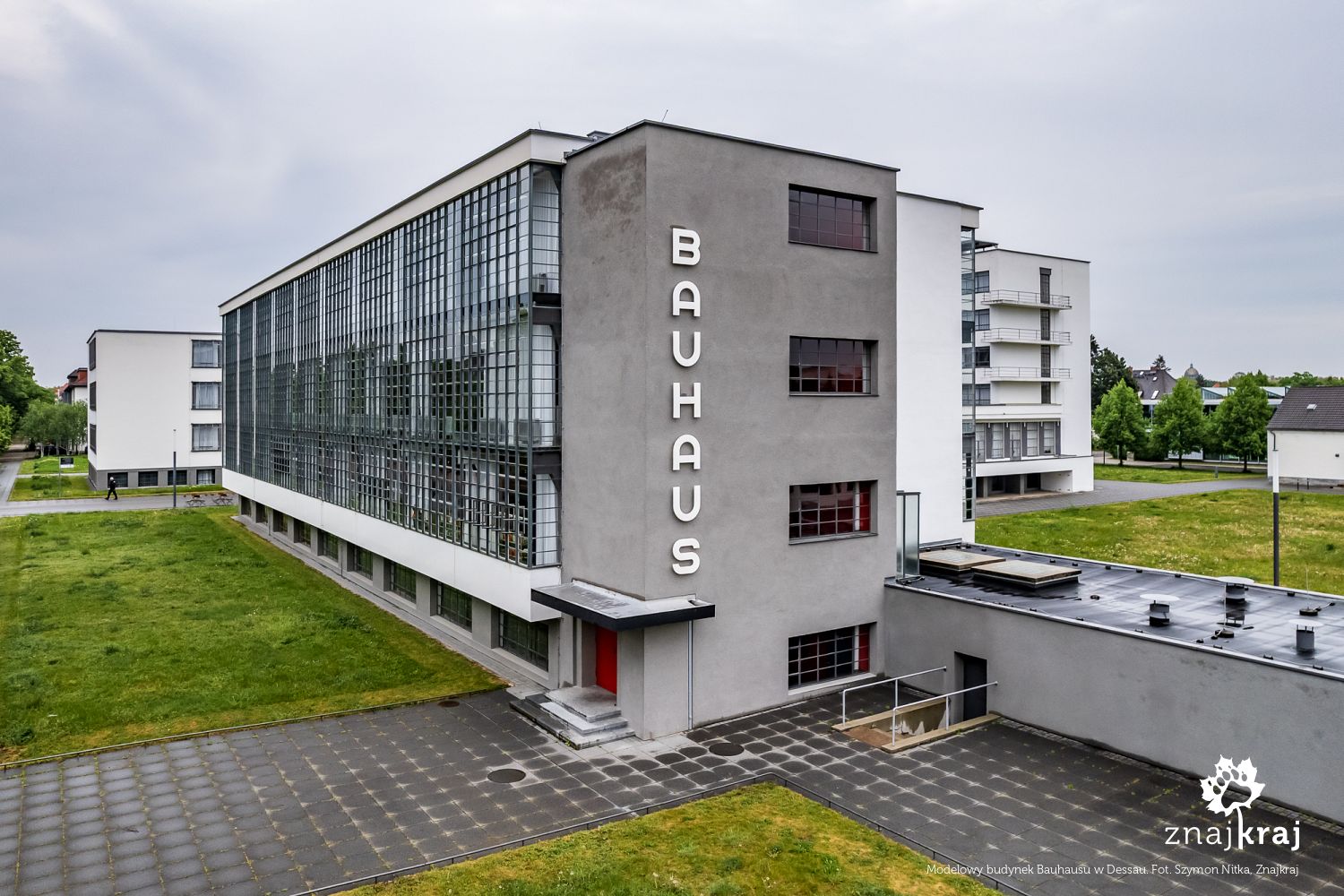 Modelowy budynek Bauhausu w Dessau