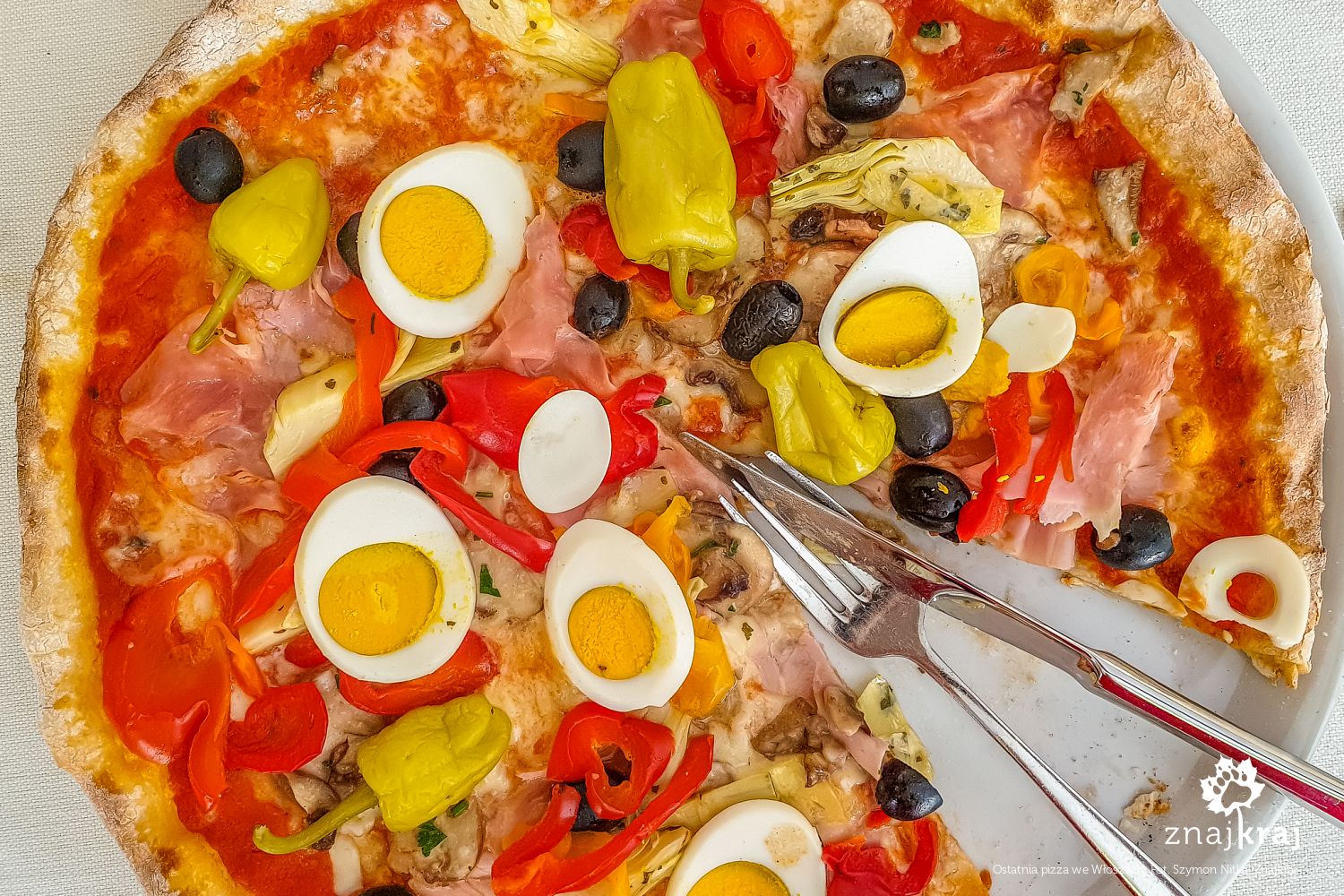 Pizza w Merano - ostatnia przed wyjazdem