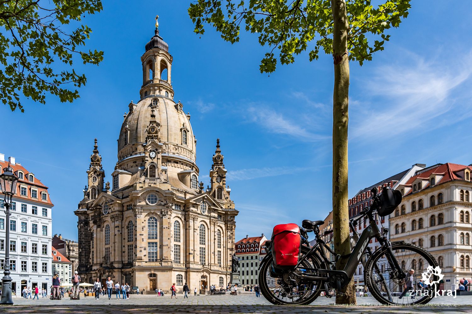 Rowery i Kościół Mariacki w Dreźnie