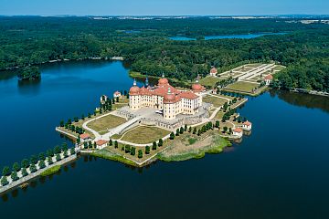 Pałac w Moritzburgu w Saksonii